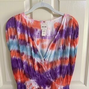 Tie-Dye Maxi Dress/Cover Up